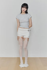 RUBY HOOK SHORTS (SS ver.) white