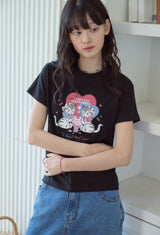 26SS★ チェリーベスティクロップ半袖Tシャツ