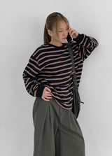 [MADE] ディップリングストライプ長袖Tシャツ
