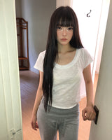 Meba Raw-Edge Short-Sleeve T-Shirt