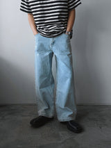 ASCLO Washed Wide Denim Pants (4color)