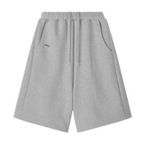 [mnem] ピンタックロゴバミューダショーツ (グレー)