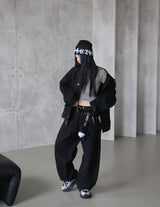 [UNISEX] カーペンターブラックデニムジャケット