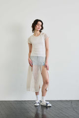 ウィッティ ニット ワンピース / アイボリー