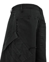 VTG BACK BOOTS CARGO SHORTS_BLACK