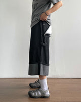 Mare Stripe Bermuda Denim Pants