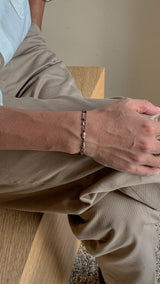 Positivity, double line bracelet_November Birthstone