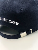 two tone vintage washing ball cap (Black/Ivory)