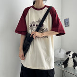 Kao Color Raglan Boxy Fit Short Sleeve T-shirt (4 colors) H&L