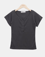 ムロ ボタン ショートスリーブ Tシャツ