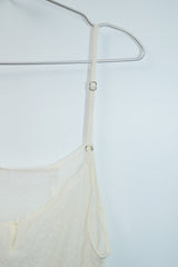ファイン パターンド メッシュドレス (Ivory)
