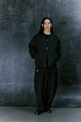 EARTH COTTON Y ZIP-UP JACKET (Black)