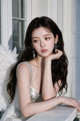 [QWER Piercing] Silver Angel Heart Piercing