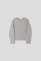 リブクロップ長袖Tシャツ