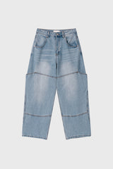 No.1459 hidden pocket denim PT (3color)
