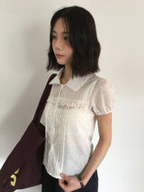 Anki Flora Frill Blouse (1color)