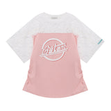 レースミックスシャーリングTシャツ
