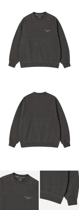25SS PIGMENT BASIC LOGO SWEATSHIRT CHARCOAL