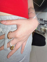 Cocoa twist ring