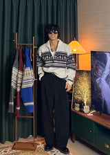 Two-Tuck Bijou Slacks 2COLOR
