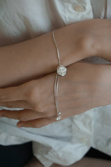 [MADE]ダブルフラワードロップブレスレット