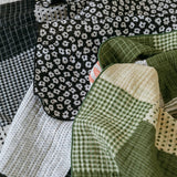 Patchwork Reversible Cotton Summer Blanket - L Size