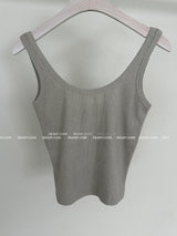 Pigment washed crop sleeveless