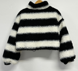 CURLY STRIPE INSIDE PADDING JACKET 🖤🤍