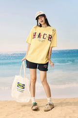スターグリッドパッチワークカップルTシャツ