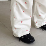 Melin Ballet Core Ribbon Embroidery Wide Two-Way Pants