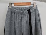 Breeze fleece-lined track string wide pants