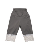 Antique lace leggings ( Cream Charcoal )