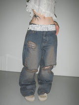 joshua tree distressed jeans 