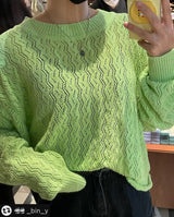 マルセル クルーネックニットトップ