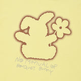WITTY BUNNY CROP MODAL T-SHIRT [LIGHT YELLOW]