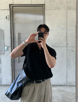 nade Cool Cable Collar Short Pant Knit