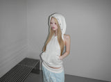 puching backless hoodie(3 color) 