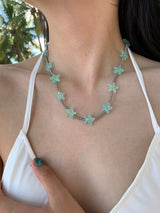 Summer mint star necklace