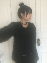 2way fur cardigan