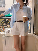[MADE] Dears Cotton Pintuck Shorts