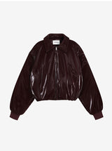 Salina leather bomber (burgundy)