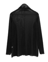 Mesh see-through polar long-sleeve tee