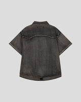 (UNISEX) Slub Denim Over Shirts