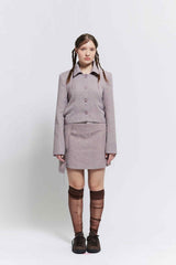 Stitch mini skirt (Pink)