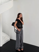 [ORIGINAL] Circle Row Leather Boston Bag