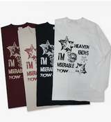 Odd Vintage Printed Boxy Long Sleeve Tee