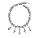 Cross punk necklace