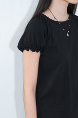 フリル パフ Tシャツ (Black)