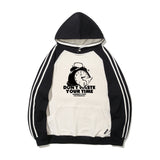 EL Dontime Raglan Line Hoodie T-Shirt 4Color