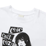 COZY CAT CROP T-SHIRT (WHITE)